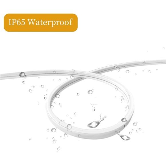 Neon LED StripLights 16.4ft/5m Neon Light Strip 12V Silicone LED Neon Rope Light - Picture 3 of 7